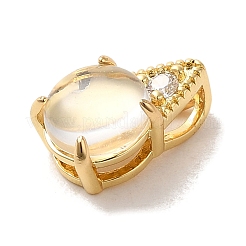 Pendentifs en laiton zircon cubique transparent&nbsp;LS-KK-M278-06G