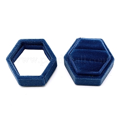 Scatole anello di velluto&nbsp;VBOX-WH0002-16B