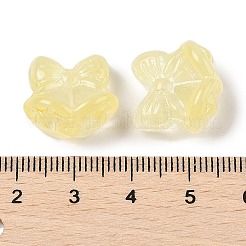 Perles de verre transparentes peintes en aérosol&nbsp;GLAA-Z011-06D