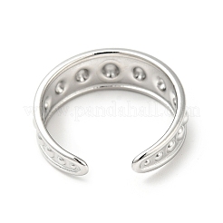 Anillo de puño abierto de acero inoxidable 304 antideslustre para hombres y mujeres&nbsp;RJEW-I085-08P