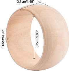 Bracelets en bois inachevés&nbsp;BJEW-WH0009-03