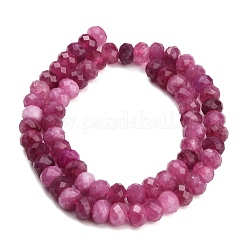 Fili di perle sfaccettate di giada bianca naturale tinta&nbsp;GG-CBAE966-01A-P