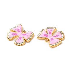 Veri pendenti in strass in acciaio inossidabile 304 placcato oro 18k&nbsp;STAS-A084-28G-02
