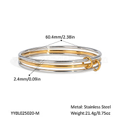 Ensembles de bracelets à un rang en acier inoxydable 304 pour femmes&nbsp;VJ6341-3
