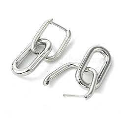 Pendientes de aro de acero inoxidable 304 antideslustre para mujer&nbsp;EJEW-D111-03P
