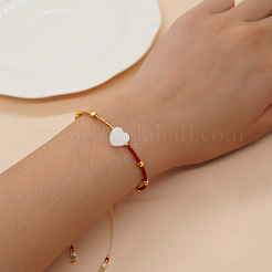 Braccialetti di perline intrecciate con perline di vetro&nbsp;QU5327