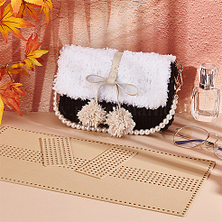 Diy pu kunstleder tasche strickset für die geldbörse herstellung&nbsp;PURS-WH0005-01D