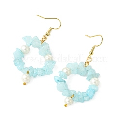 Pierre naturelle perles pendentif Boucles d'oreilles&nbsp;EJEW-JE07215