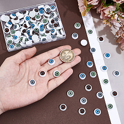 60 paio di bulbi oculari di plastica per bambole artigianali in 4 colori&nbsp;DIY-GF0013-10