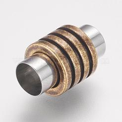Fermoirs magnétiques en acier inoxydable 304 avec emembouts collées&nbsp;STAS-F124-01AB