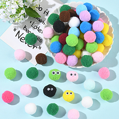 150 Pom-Pom-Ball aus Polyester&nbsp;DIY-SC0031-32