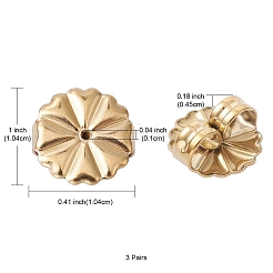 Placcatura ionica (ip) 304 dadi auricolari a frizione in acciaio inossidabile&nbsp;STAS-YW0001-69G