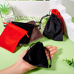 10 Aufbewahrungsbeutel aus Samt mit Kordelzug für Schmuck&nbsp;ABAG-TA0001-31B