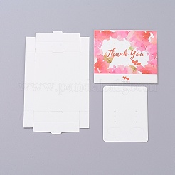 Kraftpapierboxen und Grafikkarten für Ohrringschmuck&nbsp;LS-CON-L015-A03