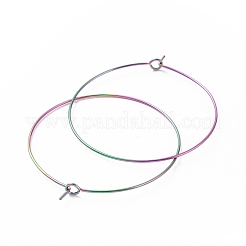 Orecchini a cerchio in acciaio inossidabile chirurgico 316l con placcatura ionica (ip)&nbsp;STAS-D164-06M