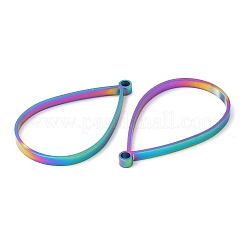 Ciondoli a goccia con lunetta aperta in acciaio inossidabile 304&nbsp;STAS-Z040-11A-RC
