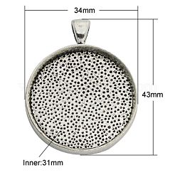 Pendentif de support de cabochon en alliage&nbsp;PALLOY-A13349-AS-NR
