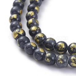 Abalorios de jade natural de mashan hebras&nbsp;G-F670-A13-8mm