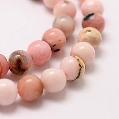 Runde natürliche rosa Opalkorne Stränge&nbsp;G-K071-8mm