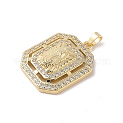 Pendentifs en laiton avec zircone cubique&nbsp;KK-Z050-32G-01