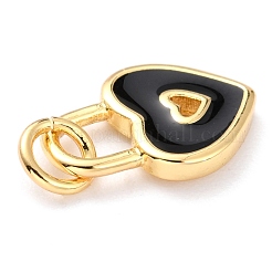 Pendentifs d'émail en laiton &nbsp;KK-M218-11D-RS