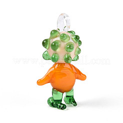 Handgefertigte Anhänger in Form von Clownfiguren aus Glas&nbsp;LAMP-T025-09C