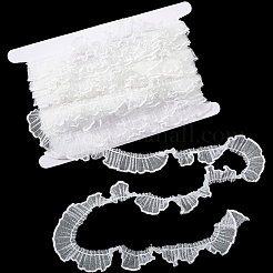 10 Yard plissierter Spitzenbesatz aus Polyester&nbsp;OCOR-GF0003-52C