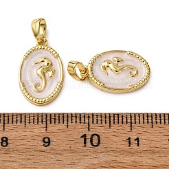 Pendentifs d'émail en laiton &nbsp;KK-F911-01A-G01