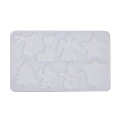 Moules en silicone porte-clés bricolage thème noël&nbsp;DIY-I057-02