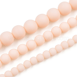 Opache perle di vetro fili&nbsp;GLAA-T032-P8mm-MD09