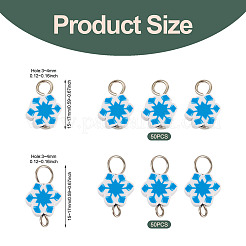 100 Stück 2 Stil handgemachte Polymer Clay Anhänger und Verbinder Charms&nbsp;PALLOY-TAC0250