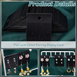 PVC mit Samt-Ohrring-Displaykarte&nbsp;AJEW-WH0475-89