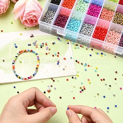 DIY 8/0 Glas Saatperlen Stretch-Armband Herstellungssets&nbsp;DIY-YW0001-95