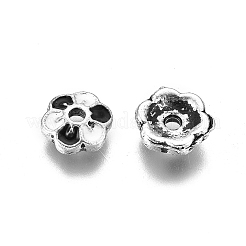 Placcato argento antico protezioni del branello della lega dello smalto&nbsp;LS-ENAM-J189-07AS-02