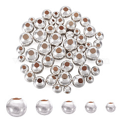 50 Stück 5 Stile 925 Sterlingsilberperlen&nbsp;STER-TA0001-18