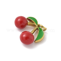 Pendentifs en acier inoxydable 304 émaillé&nbsp;STAS-I349-01G-02