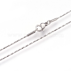 Colliers à maillons Boston en acier inoxydable 304 anti-ternissement&nbsp;X-NJEW-G313-17P