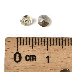 Cabochons de strass en verre&nbsp;GLAA-A018-4mm-001GY