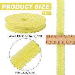 Cordon élastique à volants en polyester&nbsp;EW-WH0015-02E