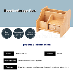 Buche Kosmetik Schublade Lagerung Organizer Box&nbsp;OBOX-WH0004-13
