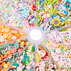 2800 Stück 10 Stile handgefertigte Polymer Clay Cabochons&nbsp;CLAY-SW0001-02