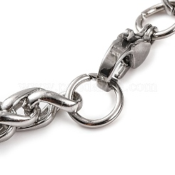 Weizenkettenarmbänder aus 304 Edelstahl für Damen&nbsp;BJEW-G711-13GP