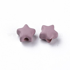 Sprühen gemalte Acrylperlen-Spitzlackiert&nbsp;X-MACR-S373-45-O03