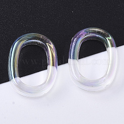 Transparentem Acryl Verknüpfung Ringe&nbsp;PACR-R246-023