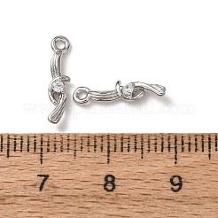 Breloques en laiton avec zircone cubique de micro pave&nbsp;KK-C253-06P