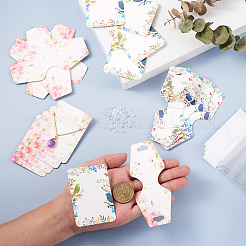 500 Stück 5 Stil Papier-Halsketten-Displaykarten&nbsp;DIY-YS0001-27