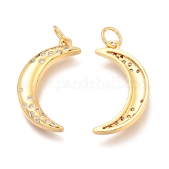 Pendentifs en laiton zircon cubique transparent&nbsp;ZIRC-O036-45G