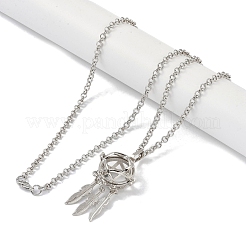 Colliers avec pendentif en laiton&nbsp;NJEW-G089-14B-P