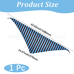 Sciarpa triangolare in maglia a righe in poliestere per donna&nbsp;AJEW-CY0003-06