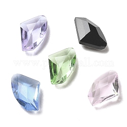 Cabujones de cristal con rhinestone, diamante facetado, color mezclado, 14x9x5mm